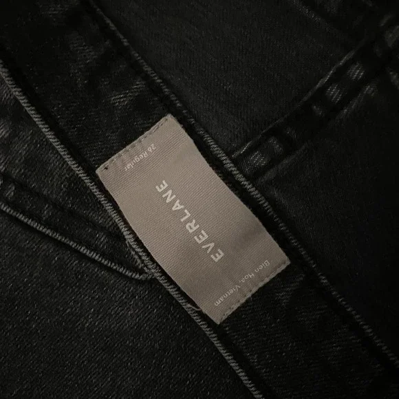 Everlane Jeans 26 Womens Black Skinny‎ Ankle High Rise Denim Essential Staple - Picture 15 of 16